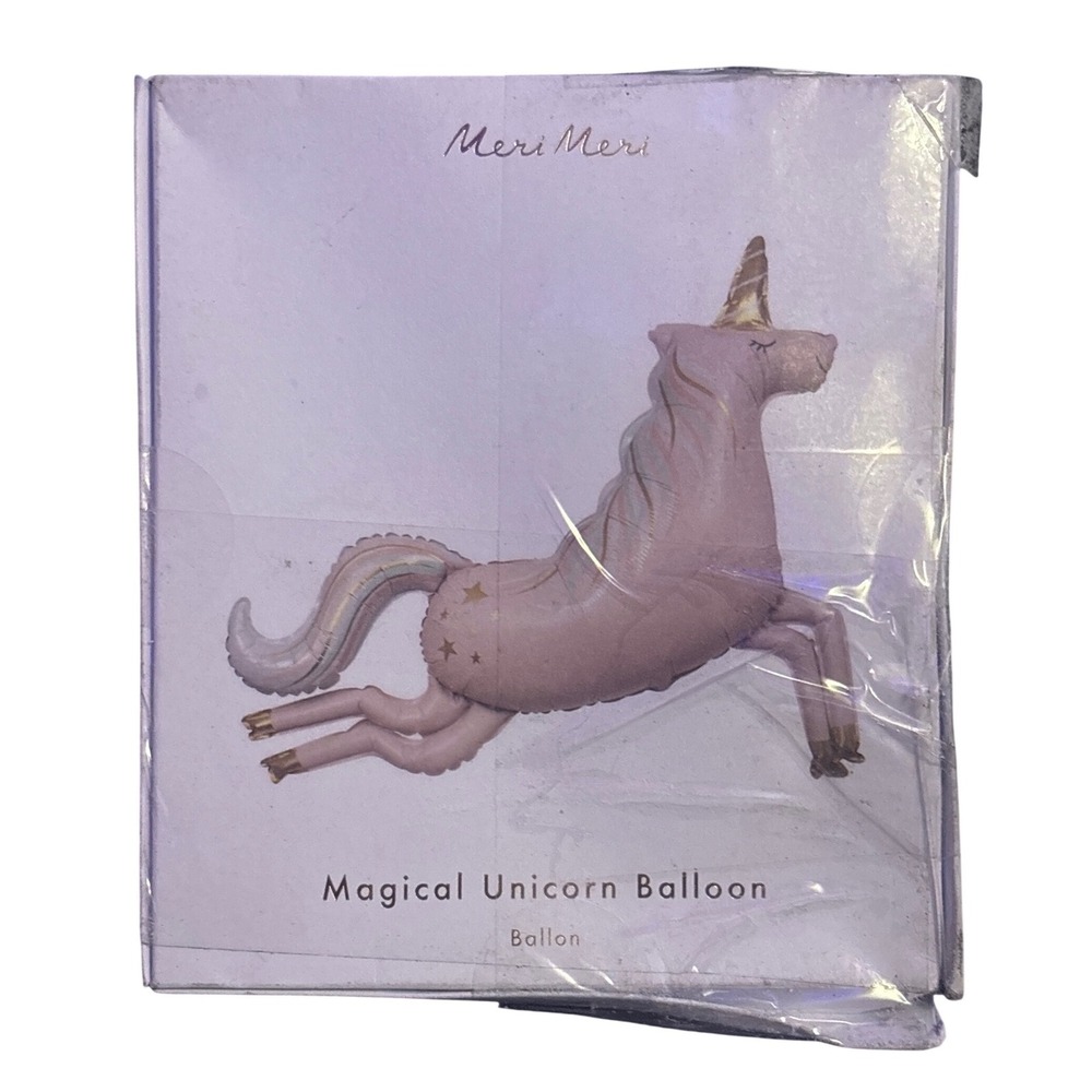 NEW Meri Meri Magical Unicorn Foil Balloon Iridescent Party Decor 40 Inch 168067